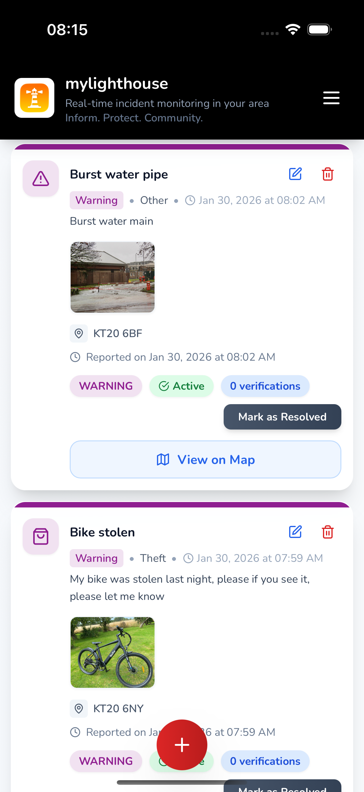 MyLighthouse App Screenshot 2